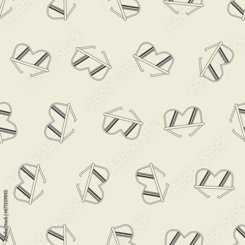 Safety glasses line art seamless pattern. Suitable for backgrounds, wallpapers, fabrics, textiles, wrapping papers, printed materials, and many more.