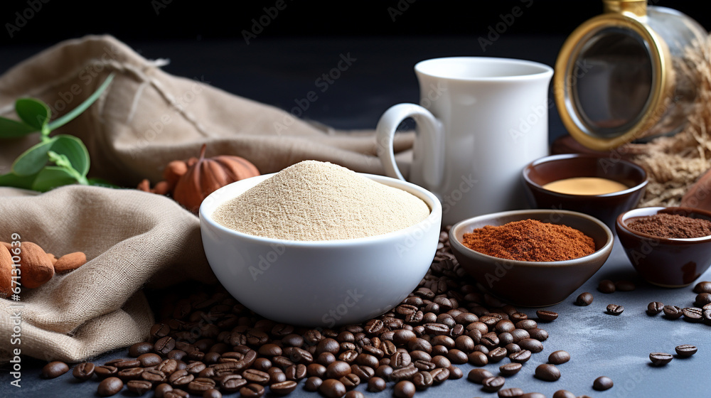 Fototapeta premium cup of coffee HD 8K wallpaper Stock Photographic Image 