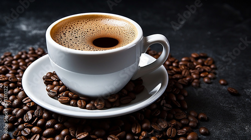 cup of coffee HD 8K wallpaper Stock Photographic Image © Anum