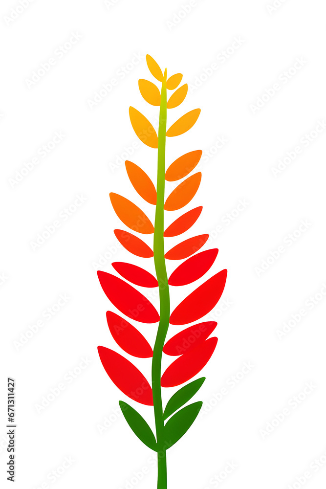 red flower isolated on white red flower isolated on white