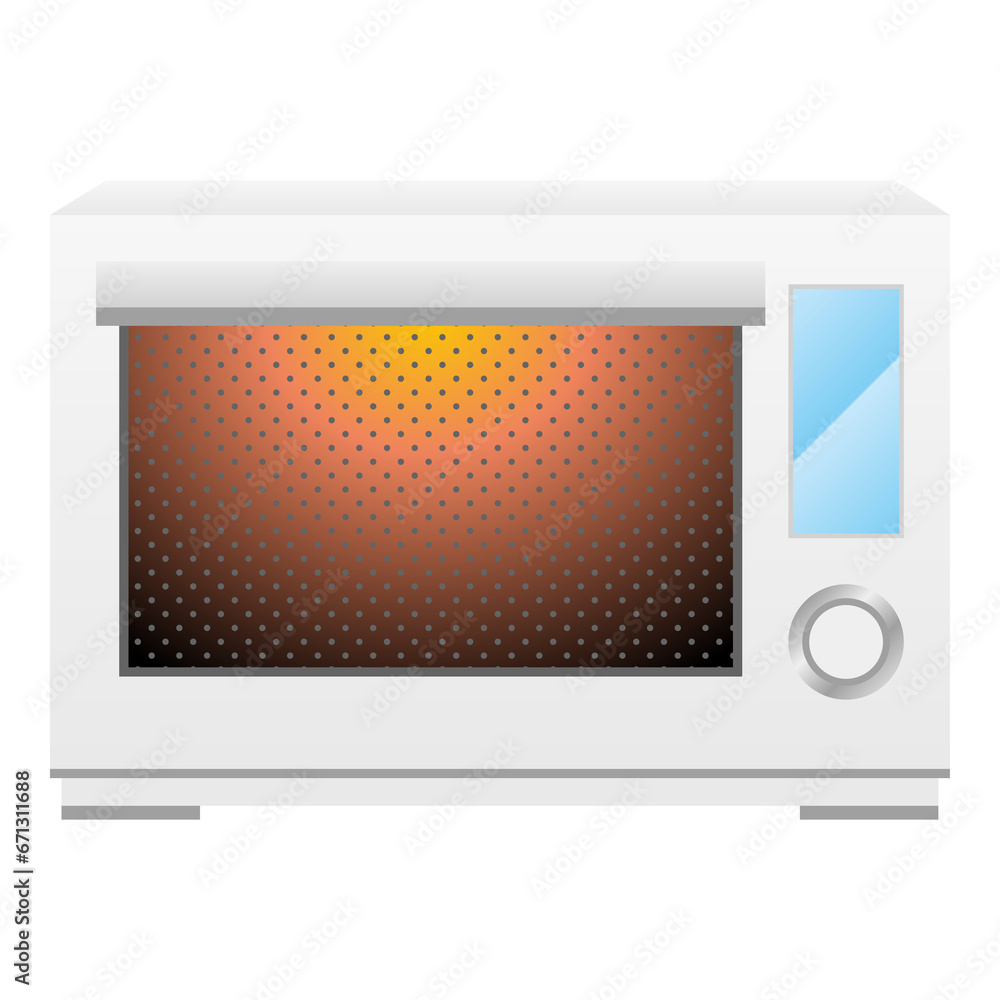 Obraz premium シンプルなイラスト_電子レンジ