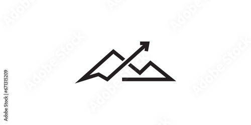 summit logo template, summit design, growth design 