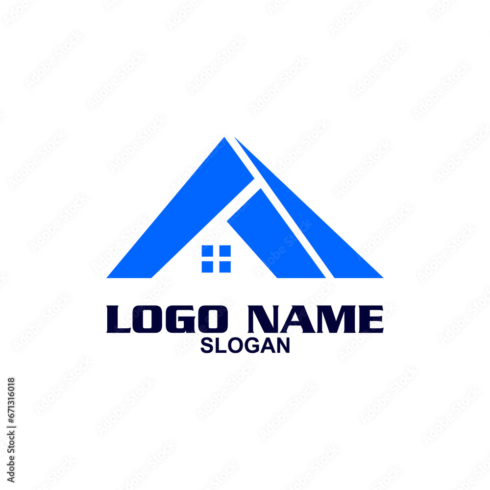 Creative home logo on clean background. Creative home logo on clean background.