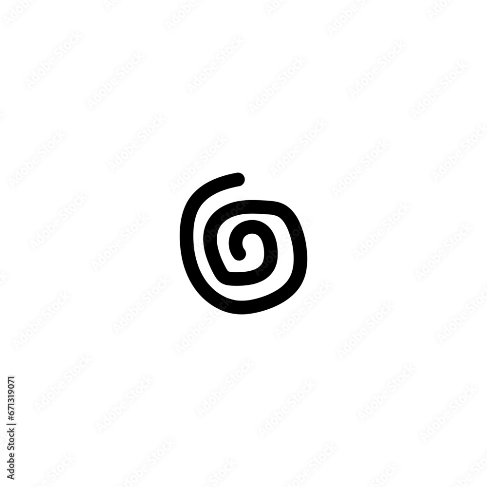 spiral doodle line for decoration spiral doodle line for decoration