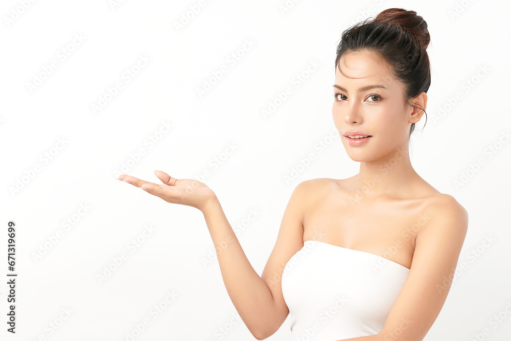 Beautiful young asian woman with clean fresh skin on white background, Face care, Facial treatment, Cosmetology, beauty and spa, Asian women portrait. Beautiful young asian woman with clean fresh skin on white background, Face care, Facial treatment, Cosmetology, beauty and spa, Asian women portrait.