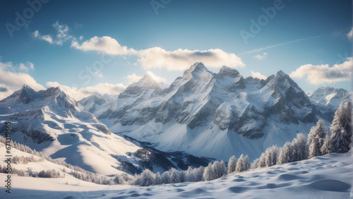 snow covered mountains © CRYPTOERMD
