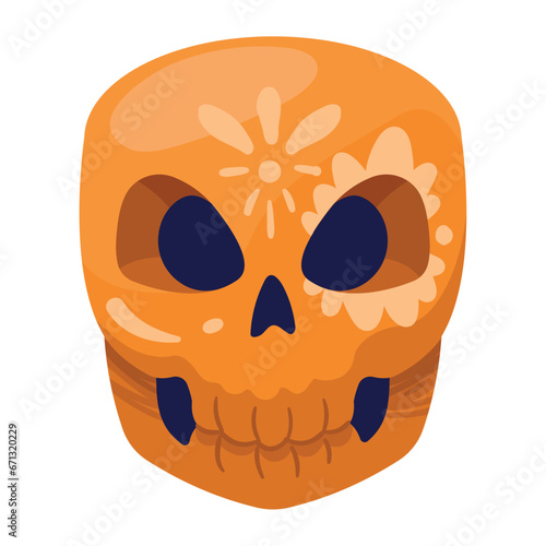 catrina skull traditional
