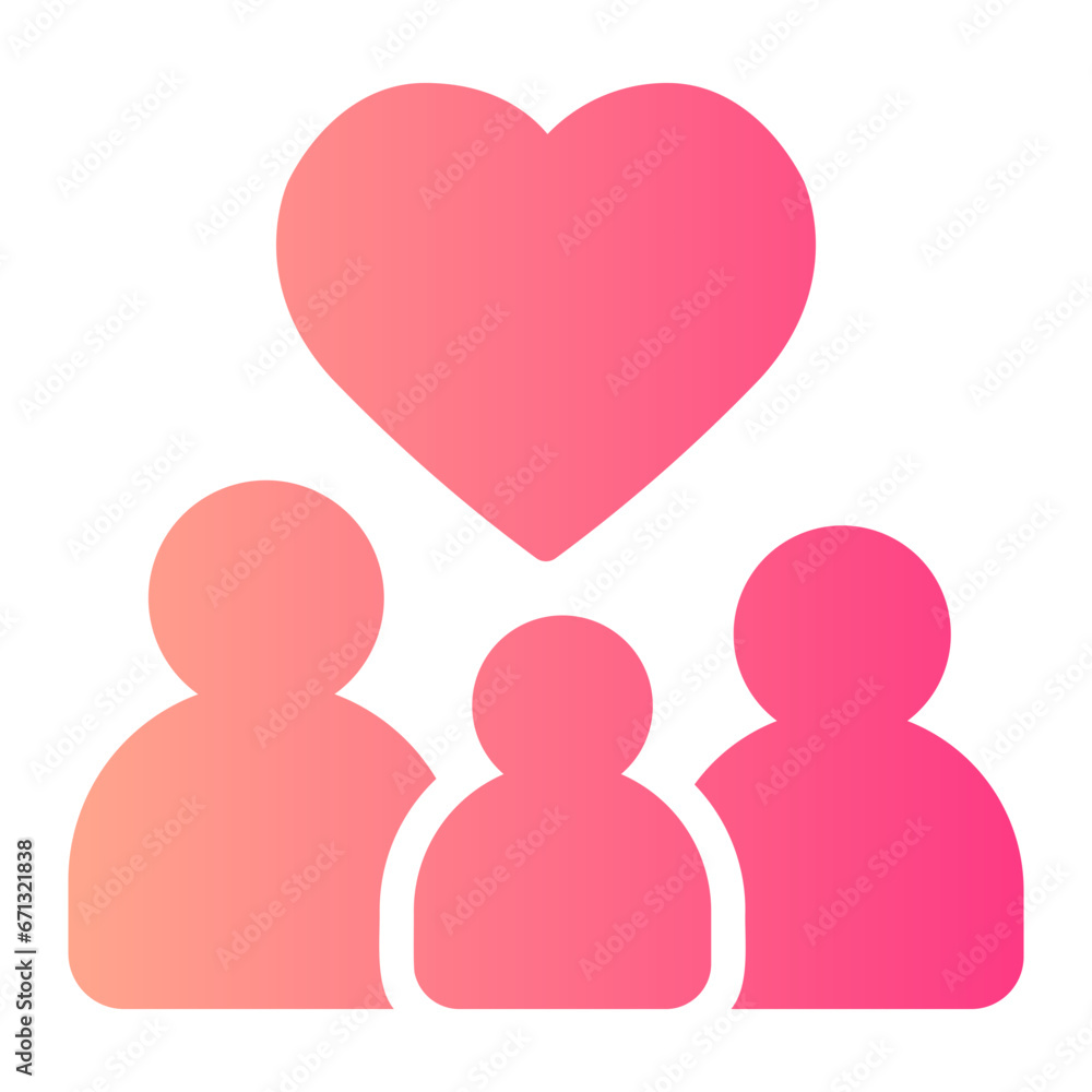 family gradient icon family gradient icon