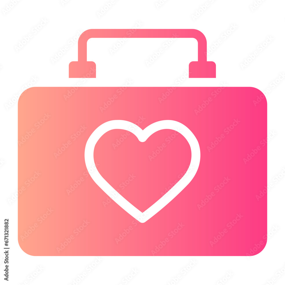 medical kit gradient icon medical kit gradient icon