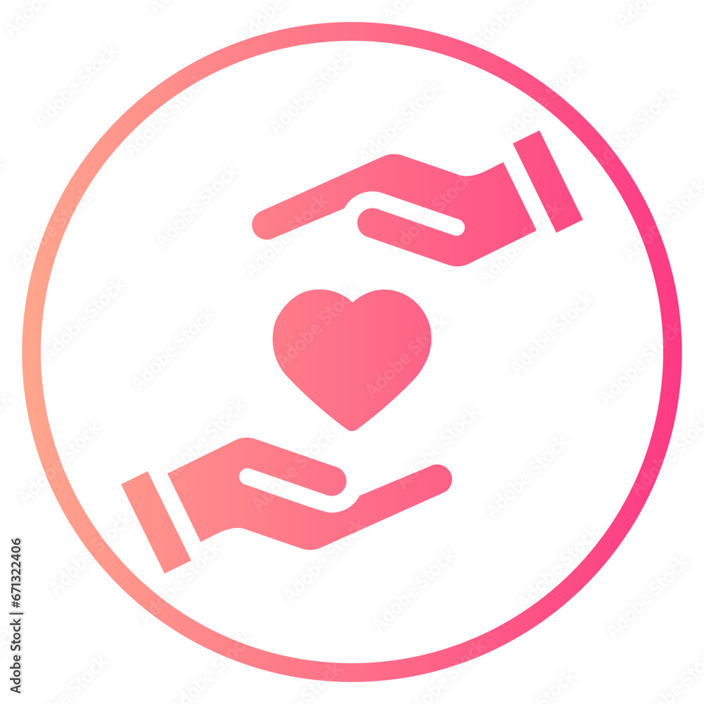 care gradient icon care gradient icon