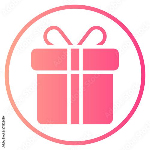 present gradient icon