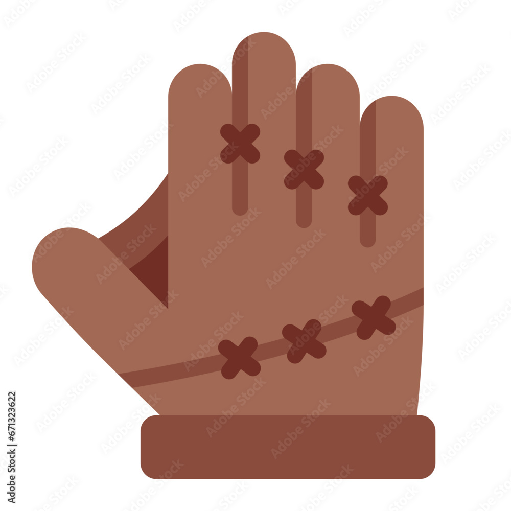 Catcher’s Mitt colorful flat icon Catcher’s Mitt colorful flat icon
