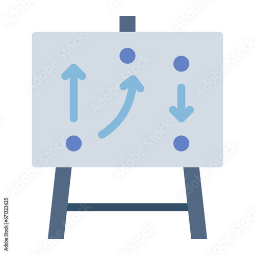 Tactics colorful flat icon