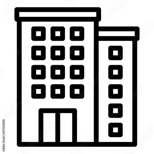 Hotel outline icon