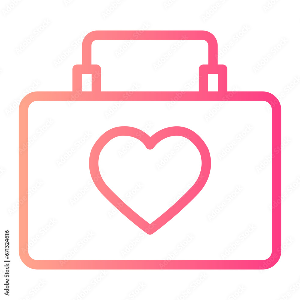 medical kit gradient icon medical kit gradient icon