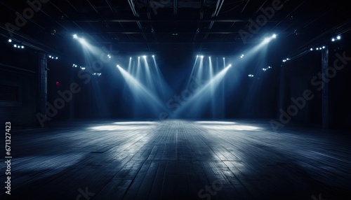 Dark Stage Enhances Performances with a Striking Dark Scene Background © Supardi