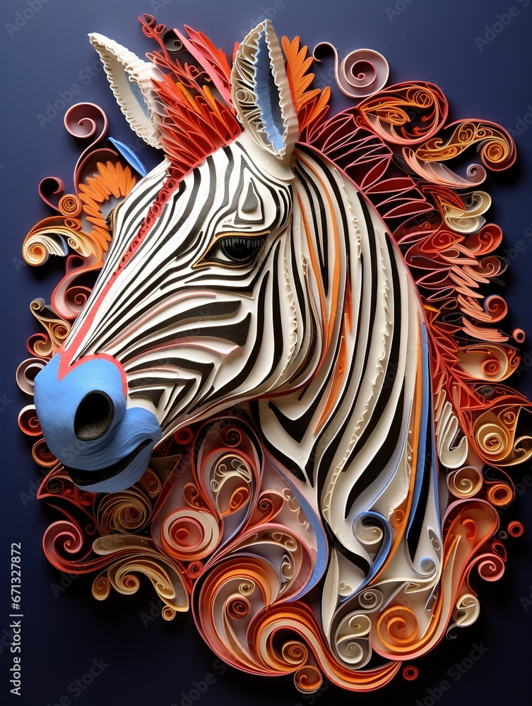 Beautiful papercut quilling paper filigree zoo animals Beautiful papercut quilling paper filigree zoo animals