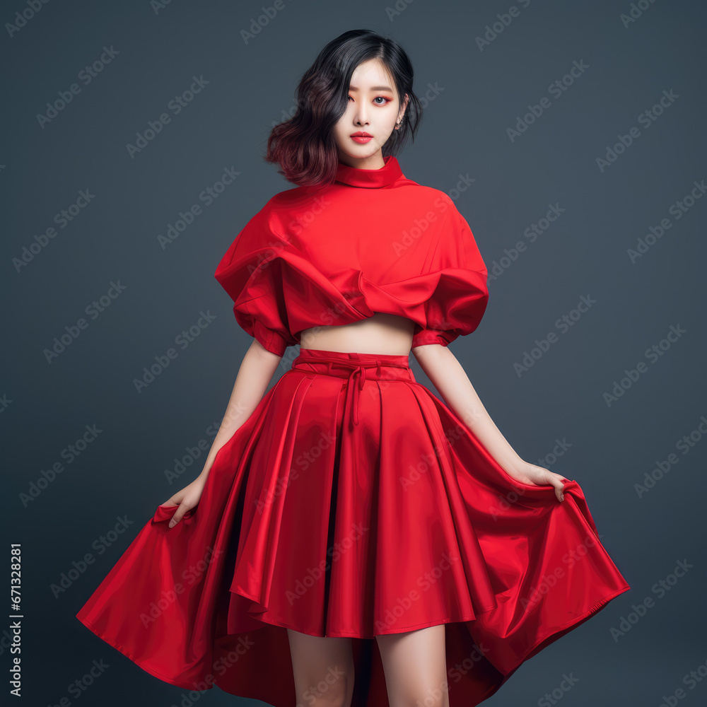 young Chinese girl, model big eyes, 18 years old, full body happiness smile super model young Chinese girl, model big eyes, 18 years old, full body happiness smile super model