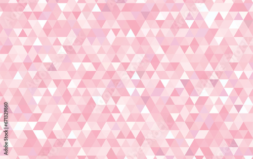 ピンク色の三角形の幾何学パターン背景