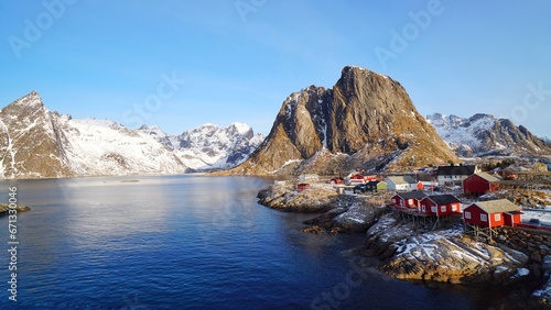 Fisherma village during winter season at Lofoten, Norway, Europe © Chaiwat