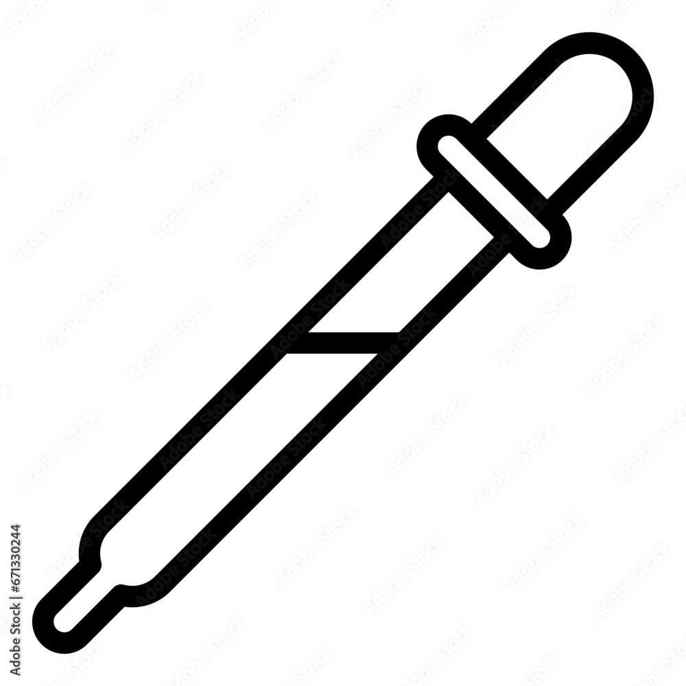 Dropper black outline icon Dropper black outline icon
