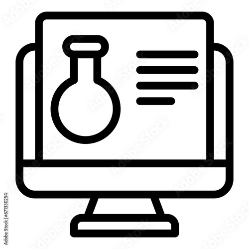 Computer black outline icon