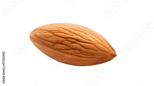 Almonds on transparent background