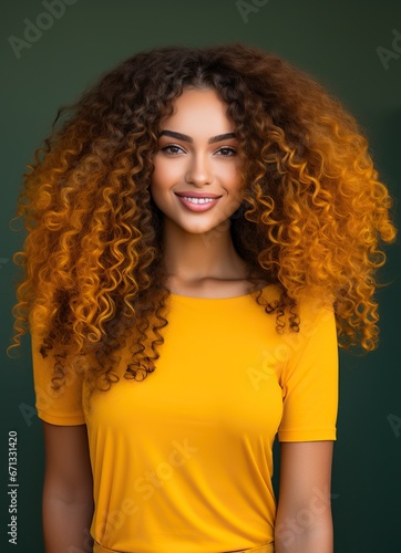 Beautiful black woman portr...