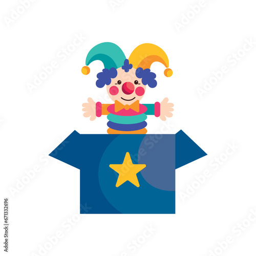 prank box fools day clown