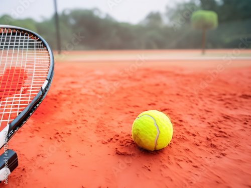 tennis terra rossa pallina racchetta  © franzdell