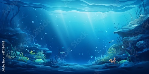 Abstract underwater illustration for a background. © Jeff Whyte