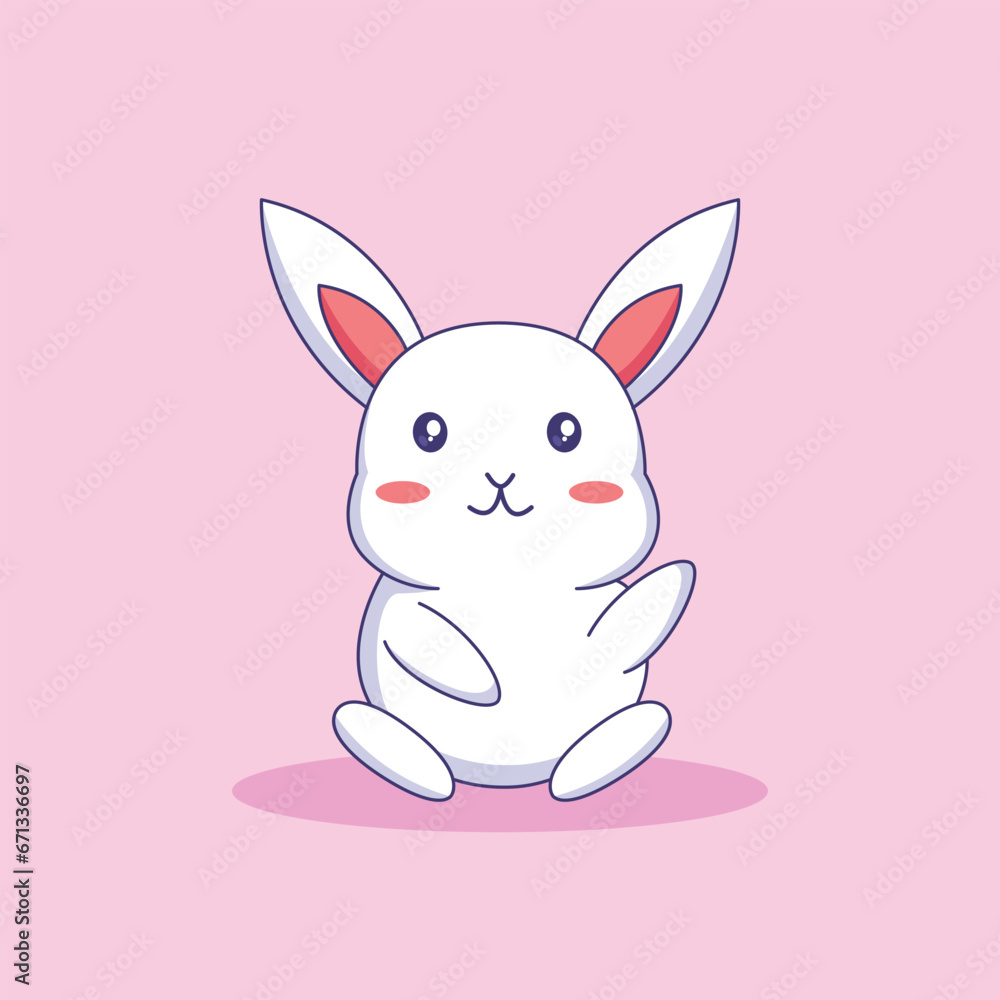 Cute Bunny Character Design Illustration Cute Bunny Character Design Illustration