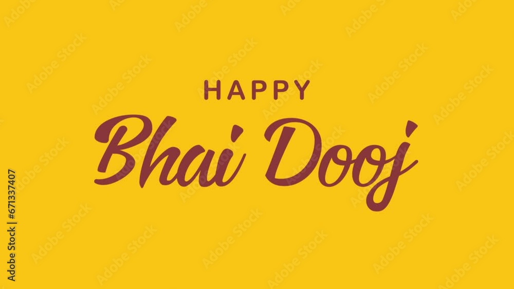 Happy Bhai Dooj Text Animation. Great for Bhai Dooj Celebrations, lettering with alpha or transparent background, for banner, social media feed wallpaper stories Happy Bhai Dooj Text Animation. Great for Bhai Dooj Celebrations, lettering with alpha or transparent background, for banner, social media feed wallpaper stories