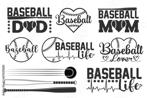 Baseball typography Bundle, Baseball Vector Bundle, Sports, Baseball, vector, silhouette, Sports silhouette, Baseball logo Bundle, Game vector, Game tournament, Baseball Tournament, Champions league, 