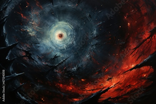 Whirling vortex elementals, conjuring powerful storms with their elemental prowess - Generative AI