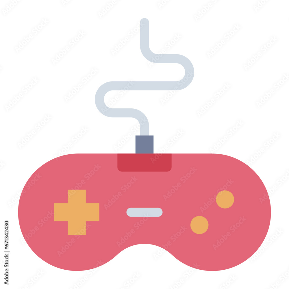 Joystick colorful flat icon Joystick colorful flat icon