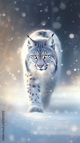 Majestic Lynx: A Glimpse into the Wild © luckynicky25