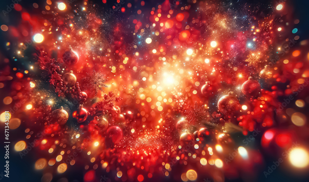 Abstract background with bokeh lights. Generative ai.