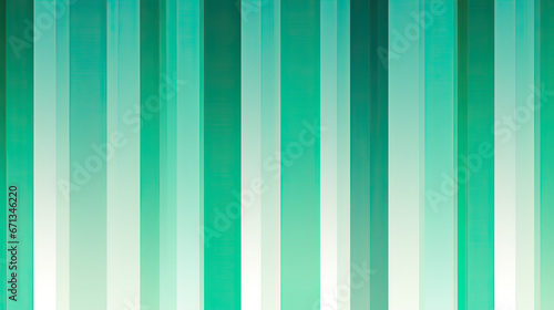 Jade and Emerald Vertical Line Repeating Pattern on White