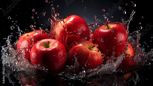 Apple commercial shooting close-up PPT background poster wallpaper web page