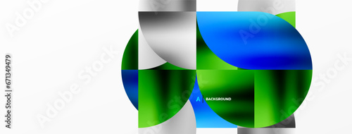 Minimalist geometric background featuring metallic round triangles, delivering sleek and modern visual aesthetic with emphasis on clean, metallic forms for wallpaper, banner, background, landing page