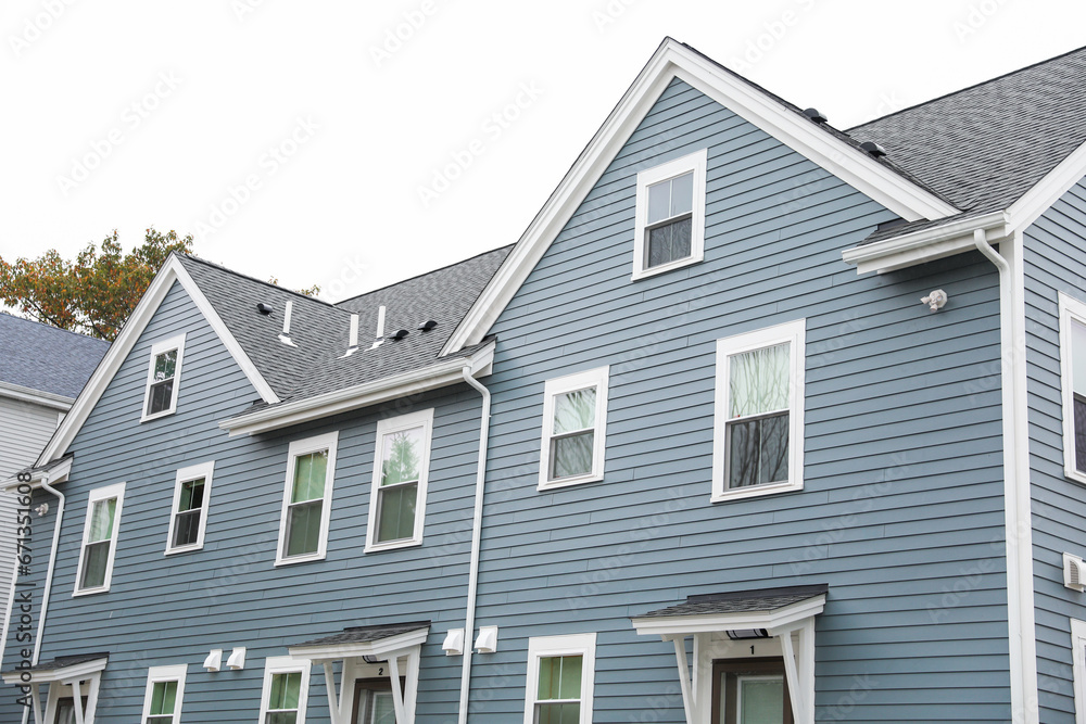 suburban homes, symbolizing the American dream of homeownership. Mortgage rates and interest shape the path to these idyllic residences