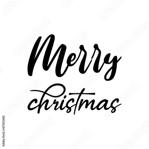 merry christmas black letters quote