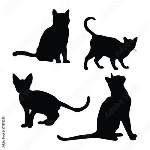black cat silhouettes