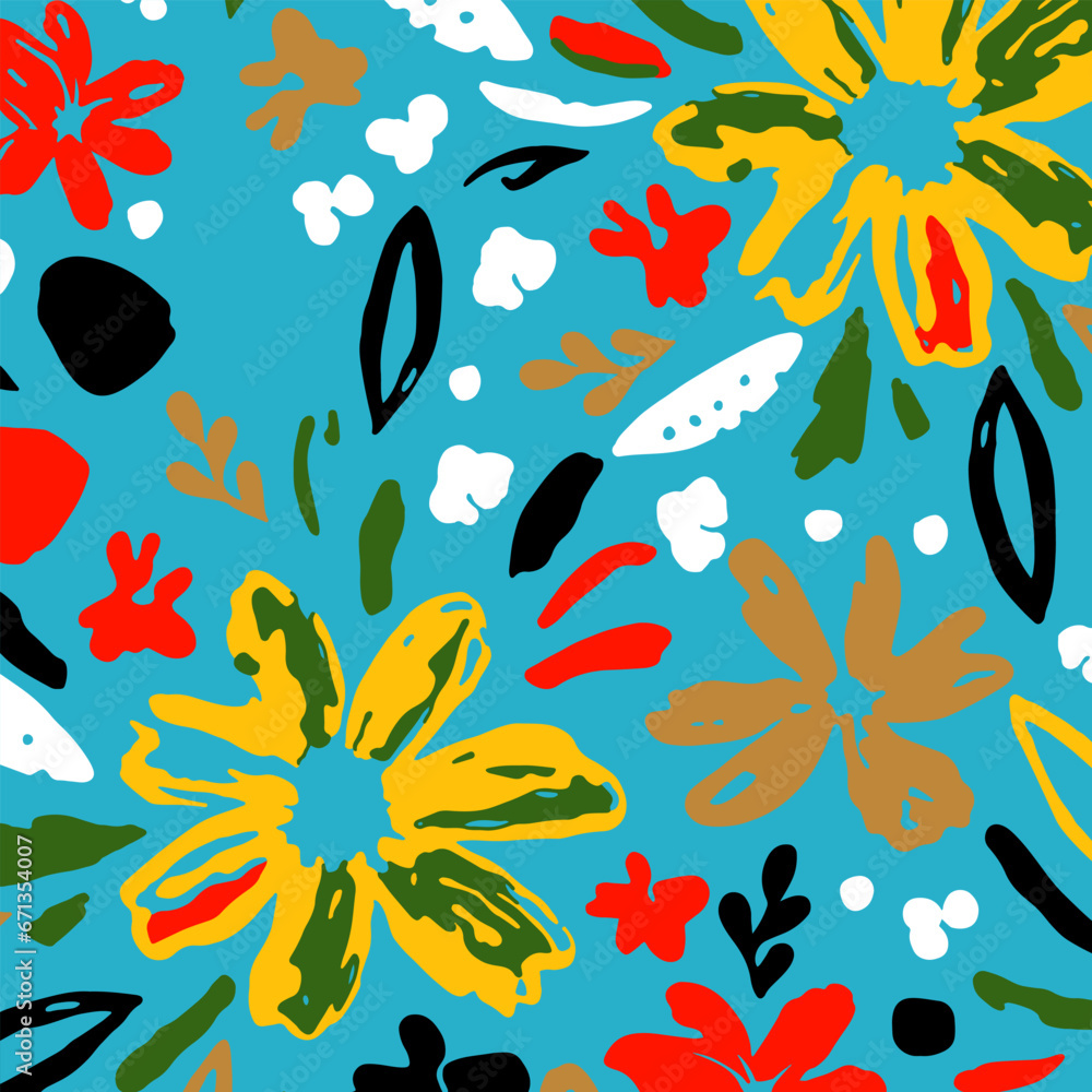 
floral abstract pattern suitable for textile and printing needs