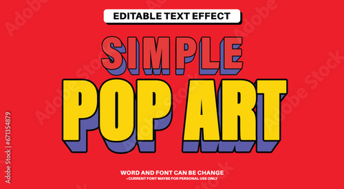 Super Simple Fully Editable Text Effect - Pop Art