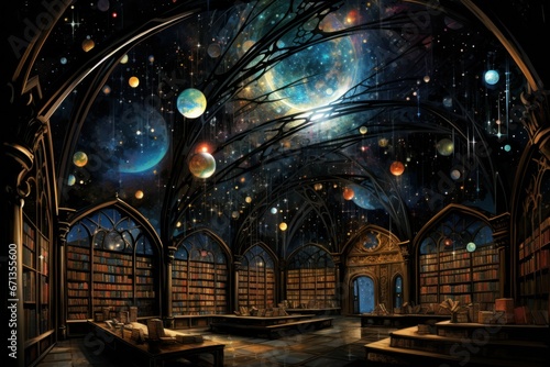 Ancient Celestial Libraries - Generative AI