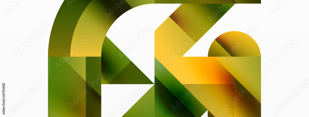 Glossy circle, square, triangle shapes minimalist geometric backdrop. Sleek, contemporary design with a touch of sophistication for digital designs, presentations, website banners, social media posts