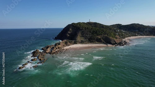 Little Wategos Beach In New South Wales, Australia At Daytime - aerial shot photo