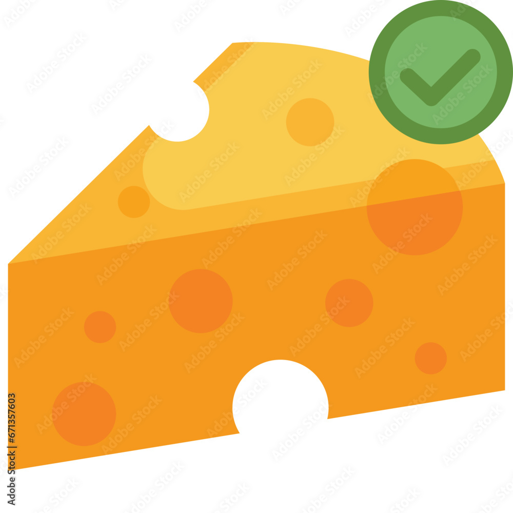 Cheese flat icon. For presentation, graphic design, mobile application, web design, infographics or UI. Cheese flat icon. For presentation, graphic design, mobile application, web design, infographics or UI.